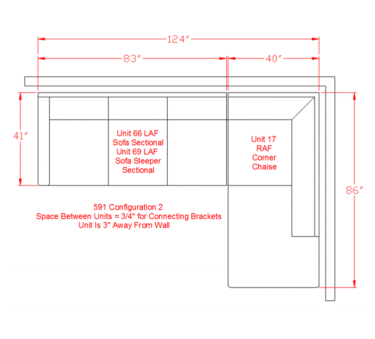 O' Kean Leather Sofa Chaise - Mahogany