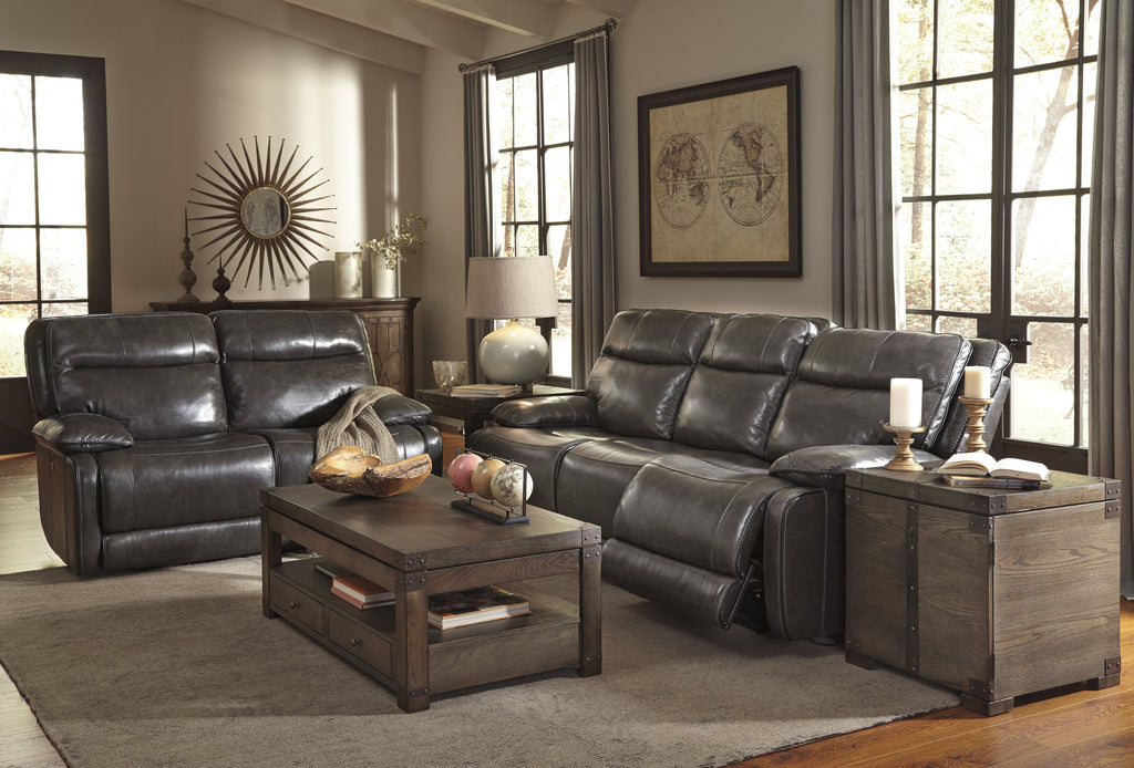 Palladum Power Reclining Leather Loveseat