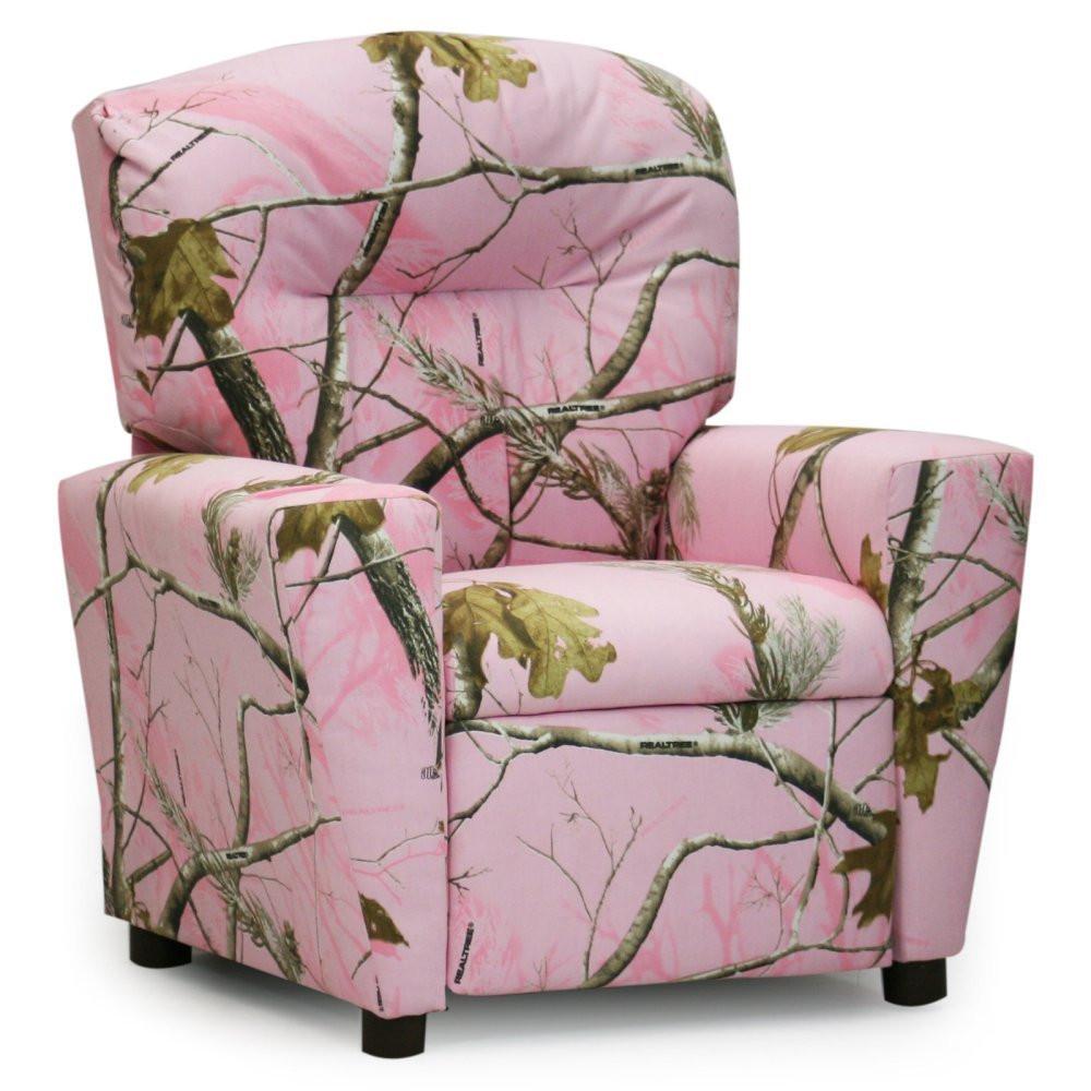Realtree Pink Camo Kid's Recliner