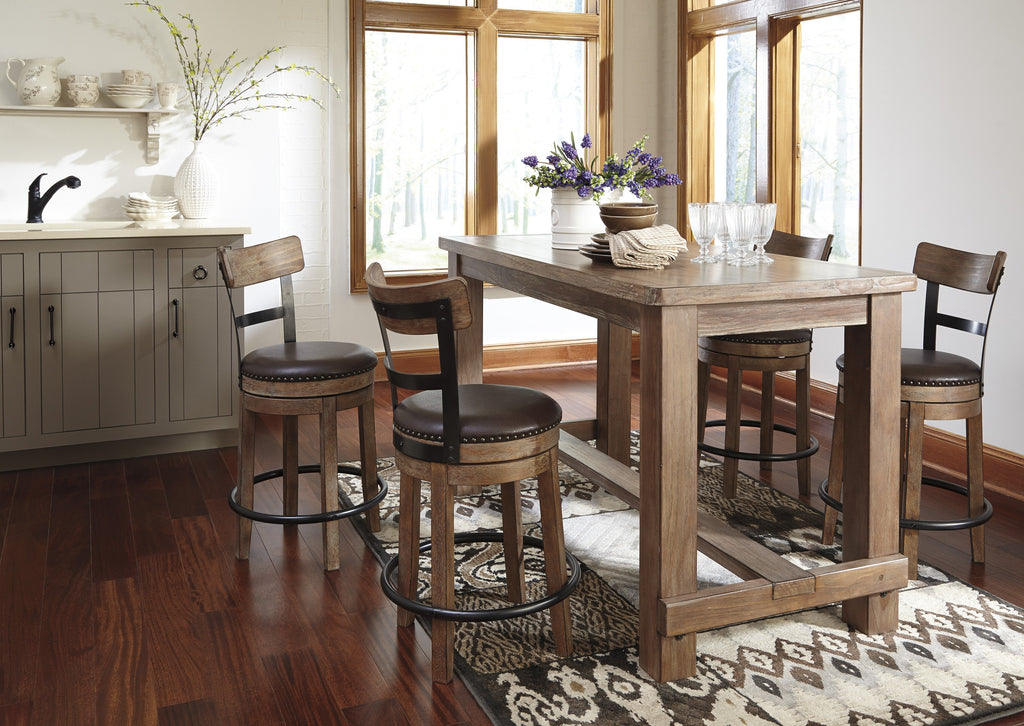 Pinnadel Swivel Bar Stool.  D542-124