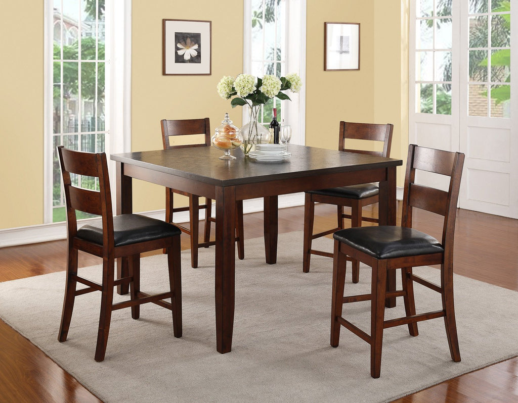 Rockport Collection // 5PC Square Dining in Counter Height