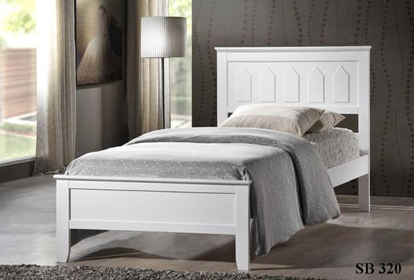 Milton Panel Platform Bed in 2 Finishes